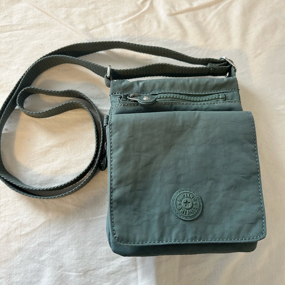 Kipling Eldorado Nylon Water-resistant Crossbody Bag -Sage Green/NWOT